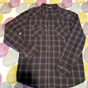 Vans long sleeve button down .